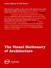 Cover of: The Visual Dictionary of Architecture (Reference)