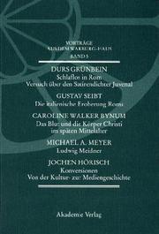 Cover of: Vorträge aus dem Warburg- Haus 5.