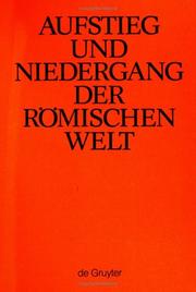 Cover of: Aufstieg Und Niedergang Der Roemischen Welt/Rise and Decline of the Romand World, Band 20, Part 1: Religion