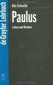 Cover of: Paulus: Leben Und Denken