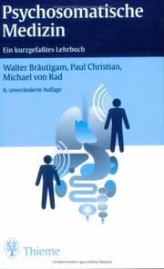 Cover of: Psychosomatische Medizin. Ein kurzgefaßtes Lehrbuch.
