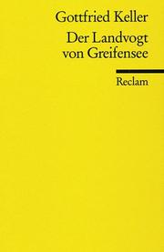 Cover of: Der Landvogt Von Greifensee