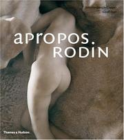 Cover of: Apropos Rodin