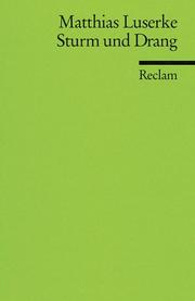 Cover of: Sturm und Drang. Autoren, Texte, Themen.