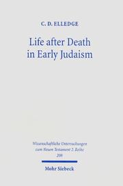 Cover of: Life After Death in Early Judaism: The Evidence of Josephus (Wissenschaftliche Untersuchungen Zum Neuen Testament)
