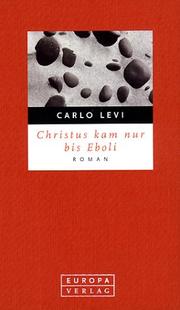 Cover of: Christus kam nur bis Eboli.