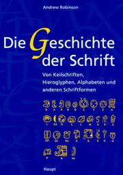 Cover of: Die Geschichte der Schrift.