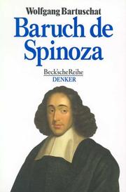 Cover of: Baruch de Spinoza.