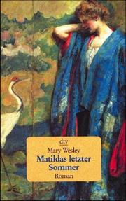 Cover of: Matilda's Letzter Sommer