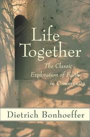 Cover of: Life Together by Dietrich Bonhoeffer