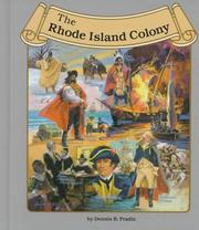 Cover of: The Rhode Island Colony