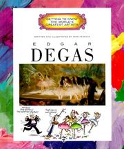 Cover of: Edgar Degas (Getting to Know the World's Greatest Artists)