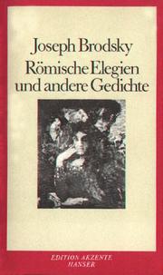 Cover of: Römische Elegien und andere Gedichte. by Joseph Brodsky