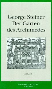 Cover of: Der Garten des Archimedes.