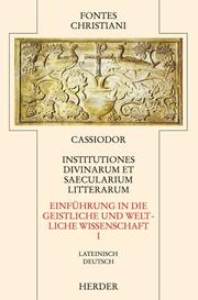 Cover of: Fontes Christiani, 2. Folge, 25 Bde., Ln, Bd.39/1, Einführung in die geistliche und weltliche Wissenschaft
