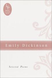 Cover of: Selected poems by Emily Dickinson