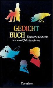 Cover of: Gedichtbuch.