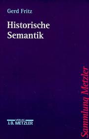 Cover of: Historische Semantik.