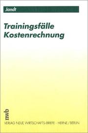 Cover of: Trainingsfälle Kostenrechnung.