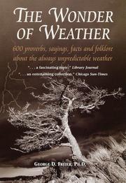 Cover of: The wonder of weather by G. D. Freier