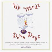 Cover of: Up words for down days