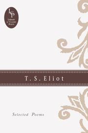 Cover of: Selected poems by T. S. Eliot
