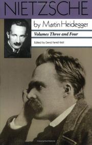 Cover of: Nietzsche: Vols. 3 and 4 (Vol. 3: The Will to Power as Knowledge and as Metaphysics; Vol. 4: Nihilism)