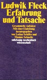 Cover of: Erfahrung und Tatsache. Gesammelte Aufsätze.
