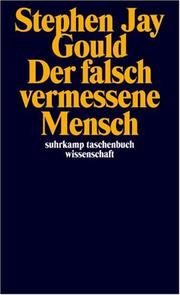 Cover of: Der falsch vermessene Mensch. by Stephen Jay Gould