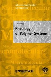 Cover of: Macromolecular Symposia 158: Rheology of Polymer Systems