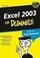 Cover of: Excel 2003 Für Dummies