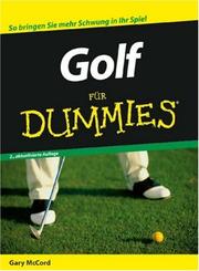 Cover of: Golf Fur Dummies by Gary McCord