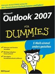 Cover of: Outlook 2007 Fur Dummies