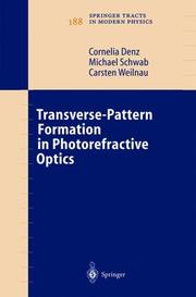 Cover of: Transverse-Pattern Formation in Photorefractive Optics (Springer Tracts in Modern Physics)