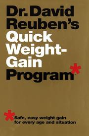 Cover of: Dr. David Reuben's Quick weight-gain program by David R. Reuben