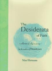 Cover of: The desiderata of faith: a collection of religious poems
