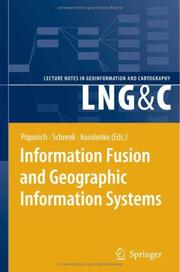 Cover of: Information Fusion and Geographic Information Systems by 