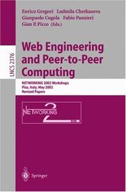 Web engineering and peer-to-peer computing : Networking 2002 workshops, Pisa, Italy, May 19-24, 2002 : revised papers