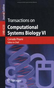 Transactions on computational systems biology VI