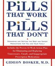 Cover of: Pills that work, pills that don't by Gideon Bosker