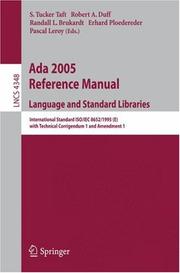 Ada 2005 reference manual : language and standard libraries : International Standard ISO/IEC 8652/1995 (E) with Technical Corrigendum 1 and Amendment 1