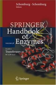 Cover of: Class 2 Transferases XI: EC 2.7.6 - 2.7.7 (Springer Handbook of Enzymes) (Springer Handbook of Enzymes)