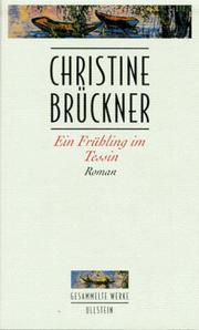 Cover of: Ein Frühling im Tessin.