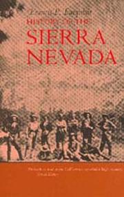 Cover of: History of the Sierra Nevada