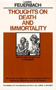 Gedanken über Tod und Unsterblichkeit by Ludwig Feuerbach