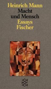Cover of: Mensch und Macht. Essays.