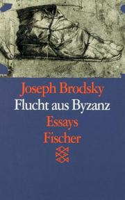 Cover of: Flucht aus Byzanz. Essays.