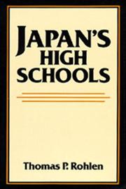 Cover of: Japan's high schools by Thomas P. Rohlen