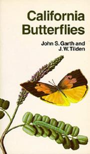 Cover of: California butterflies by John S. Garth