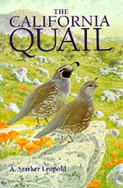 Cover of: The California quail